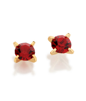 GOLD EARRING WITH CRYSTAL