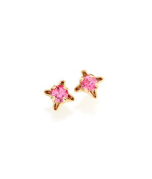 GOLD EARRING WITH CRYSTAL