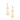 GOLD EARRING WITH ZIRCONIA