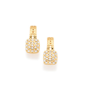 GOLD EARRING WITH ZIRCONIA