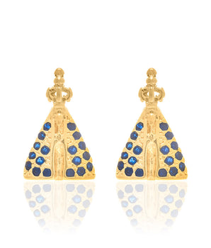 GOLD EARRING WITH ZIRCONIA