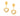 GOLD EARRING WITH ZIRCONIA