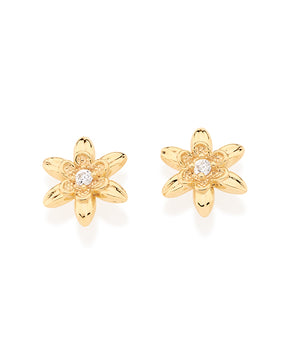 GOLD EARRING WITH ZIRCONIA