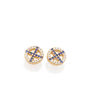 GOLD EARRING WITH ZIRCONIA
