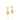 GOLD EARRING WITH ZIRCONIA