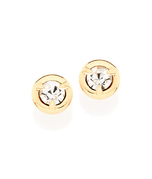 GOLD EARRING WITH CRYSTAL