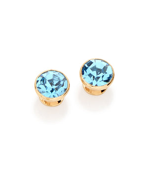 GOLD EARRING WITH CRYSTAL