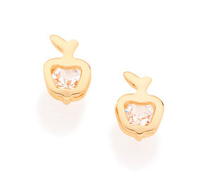 GOLD PLATED KID'S EARRING WITH CRYSTAL