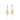 GOLD EARRING WITH ZIRCONIA