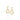 GOLD EARRING WITH ZIRCONIA