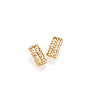 GOLD EARRING WITH ZIRCONIA