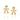 GOLD EARRING WITH ZIRCONIA