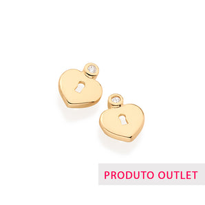 GOLD EARRING WITH ZIRCONIA