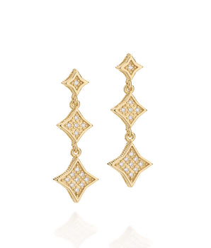 GOLD EARRING WITH ZIRCONIA