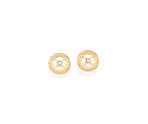 GOLD EARRING WITH CRYSTAL