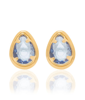 GOLD EARRING WITH CRYSTAL