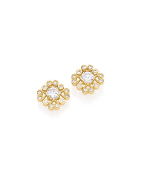 GOLD EARRING WITH ZIRCONIA