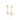 GOLD EARRING WITH ZIRCONIA