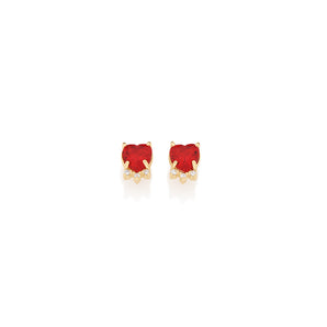 GOLD EARRING WITH ZIRCONIA