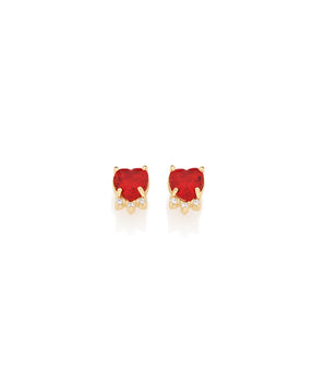 GOLD EARRING WITH ZIRCONIA