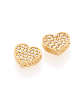 GOLD EARRING WITH ZIRCONIA