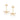 GOLD EARRING WITH CRYSTAL AND ZIRCONIA