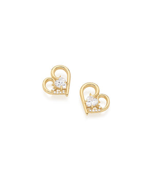 GOLD EARRING WITH ZIRCONIA