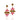 GOLD EARRING WITH CRYSTAL