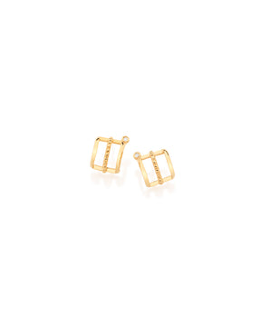 GOLD EARRING WITH ZIRCONIA