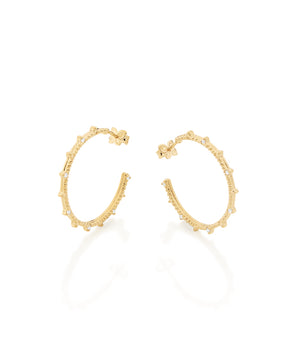 GOLD EARRING WITH ZIRCONIA