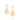 GOLD EARRING WITH ZIRCONIA