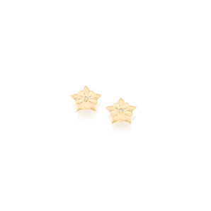 GOLD EARRING WITH ZIRCONIA