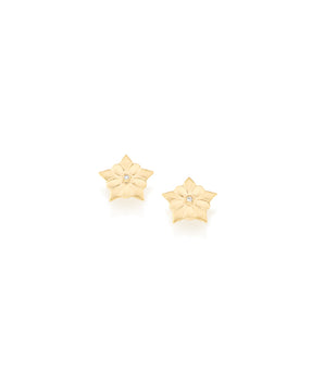 GOLD EARRING WITH ZIRCONIA
