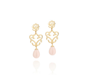 GOLD EARRING WITH PEARL