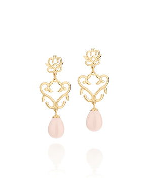 GOLD EARRING WITH PEARL