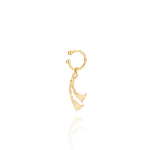 GOLD EARRING WITH ZIRCONIA