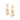 GOLD EARRING WITH CRISTALS