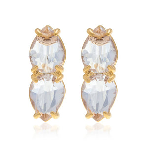 GOLD EARRING WITH CRISTALS