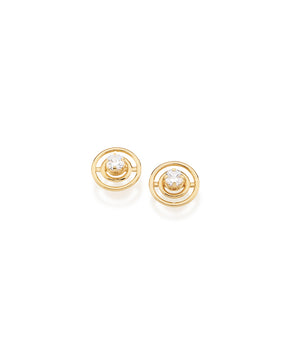GOLD PLATED EARRING WITH ZIRCONIA
