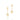 GOLD EARRING WITH CRISTALS