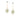 GOLD PLATED EARRING WITH ZIRCONIA