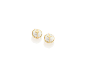 GOLD EARRING WITH PEARLS