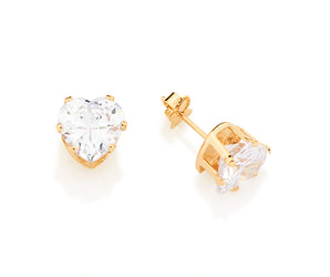 GOLD EARRING WITH ZIRCONIA
