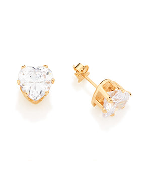 GOLD EARRING WITH ZIRCONIA