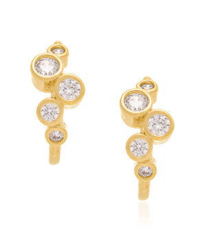 GOLD EARRING WITH ZIRCONIA