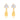 GOLD EARRING WITH ZIRCONIA