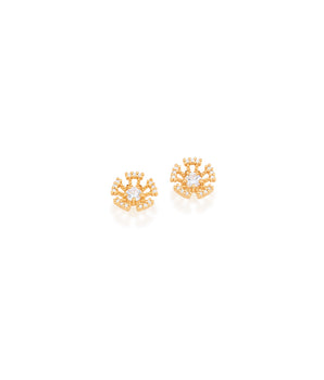 GOLD EARRING WITH ZIRCONIA