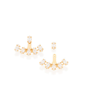 GOLD EARRING WITH ZIRCONIA
