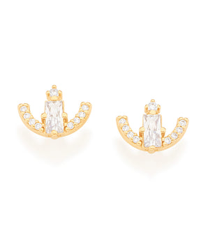 GOLD EARRING WITH ZIRCONIA