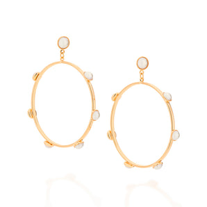 GOLD EARRING WITH PEARL